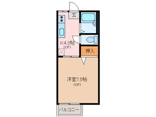 松阪駅 徒歩34分 2階の物件間取画像